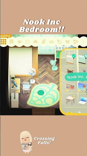 ACNH Interior Design - Nook Inc Bedroom! #acnhinspo #acnhdesign #acnhinspirations #acnhspeedbuild