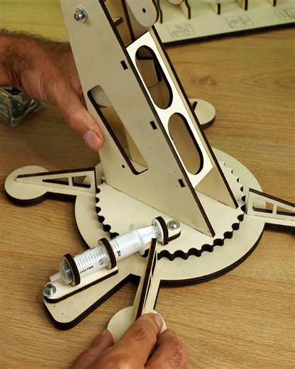 1.2M views · 6.5K reactions | DIY Hydraulic Powered Crane with 10 Syringes and Neodymium Magnets | DIY & Crafts | Facebook