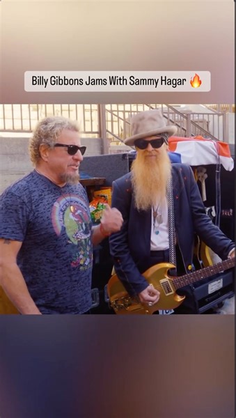 647K views · 39K reactions | One of my favorite moments from my TV show Rock 'n' Roll Road Trip is jamming with Billy F Gibbons on one of my all-time ZZ Top favorite songs. You might see something like this on the cruise. Looking forward to Billy and Matt Sorum being there with me and the boys! #JamSession #RockAndRollRoadTrip AXS TV | Sammy Hagar (The Red Rocker) | Facebook