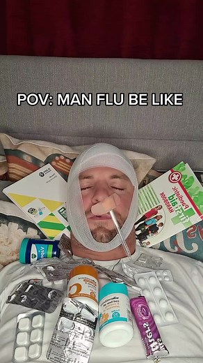 The Dramatic Reality of Men Getting a Cold