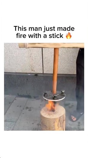 Ancient fire-starting tool still works perfectly 🔥🪵 #shorts