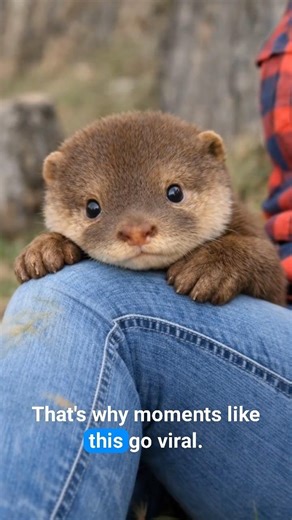 Why This Baby Otter Is So Calm 🦦💡