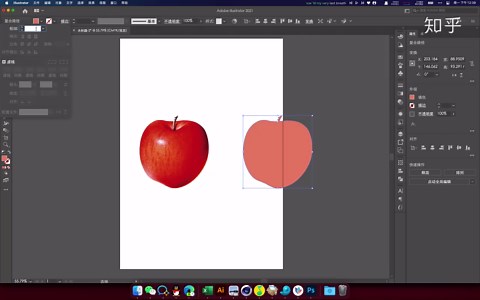 在AI中给PNG格式图片描边