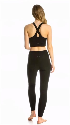 i132 • Slow-Mo • 4K Claire Gerhardstein looking pretty with her hair styled wearing Yoga Leggings