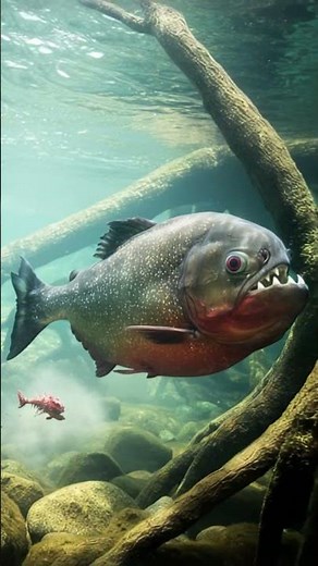 Giant Piranha Attack Caught on Camera | Underwater Horror