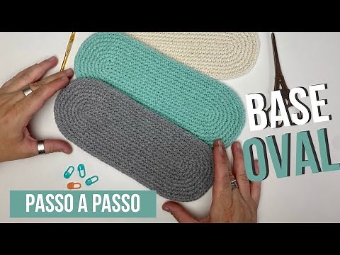 Oval Crochet Base | For Bags, Baskets and other projects - easy step-by-step instructions, you'll...