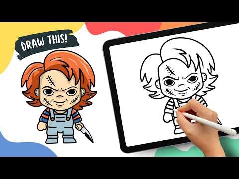Chucky - Easy Cartoon Drawing Tutorial