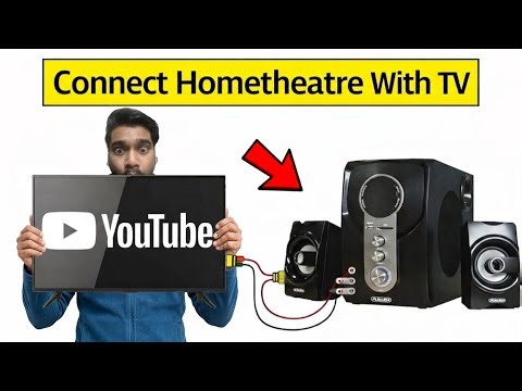 How to Connect Home Theatre to TV || Full Connection & Wiring
