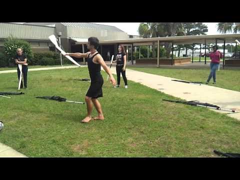 West Florida High School Color Guard Rifle Routine for the Opener