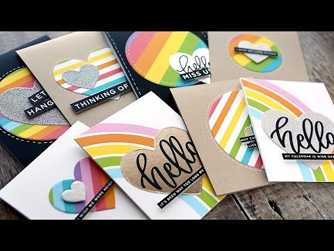 EASY Die Cut Cards (Tips for making LOTS of cards at the same time)