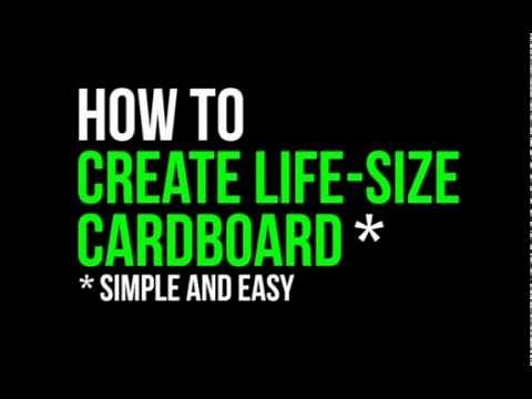 How to make life sized cardboard cutouts