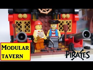 Lego Modular Tavern - Alternate Build from Creator 3 in 1 Pirate Ship set 31109. Lego MOC shelf city