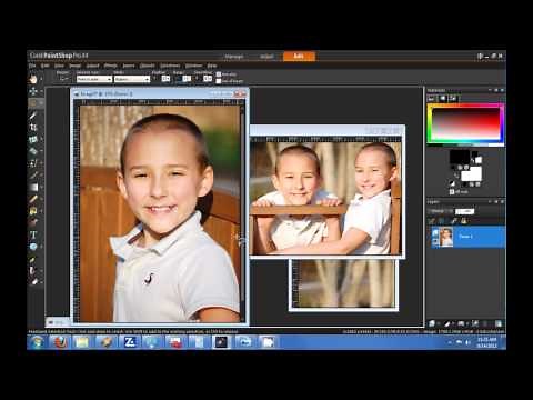 How to create a blended photo collage? Corel Paintshop Pro X4 HD Tutorial