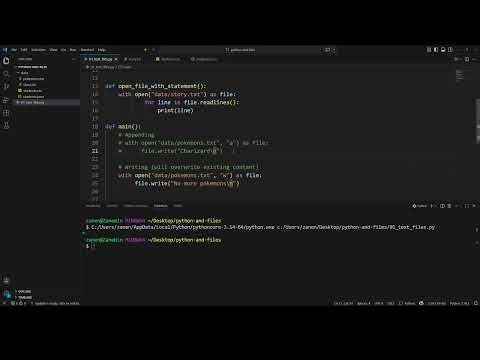 Python for AI - Week 4.7 - File Handling: Text Files Appending and Writing