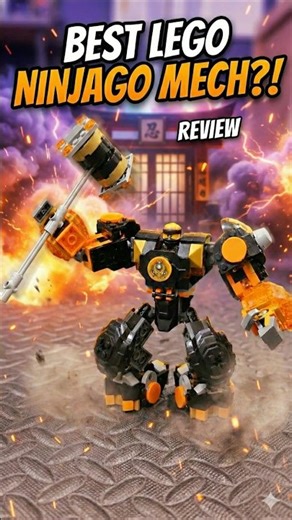 Look at that HUGE Hammer! 🔨👀 Cole's Elemental Earth Mech Lego Review