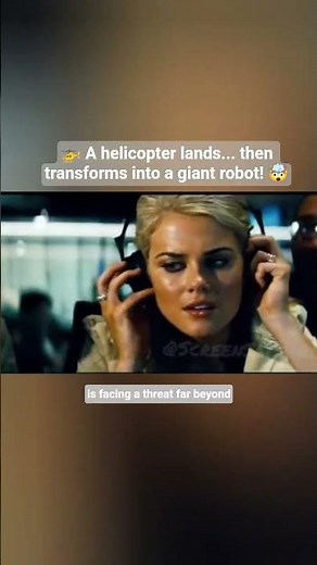🚁 A helicopter lands... then transforms into a giant robot! 🤯