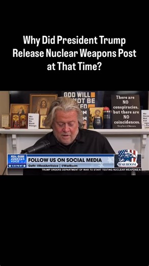 8.9K views · 91 reactions | Why Did President Trump Release Nuclear Weapons Post at That Time? “He literally drops a nuke, the N word as he likes to say, right before he goes to meet with Xi.” WATCH NOW to see what @jackmposobiec likens the timing of the post to. @bannonswarroom | America's Voice News | Facebook