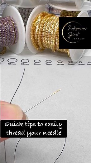 How to Thread a Beading Needle Easily | Beginner Beading Tutorial 🪡
