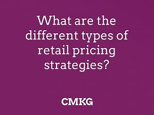 What are the different types of retail pricing strategies?