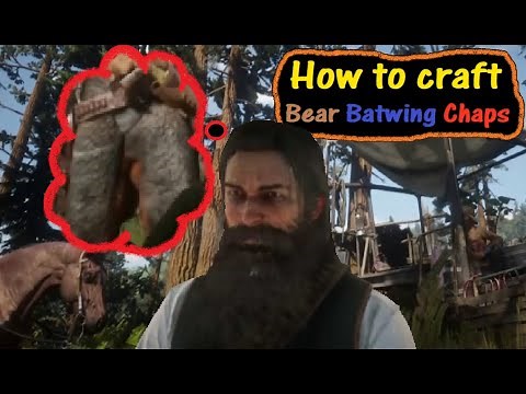 RDR2 How to craft bear batwing chaps