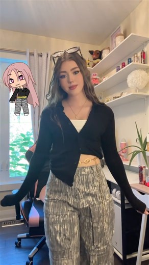 1 pair of pants and 4 outfits Gacha to IRL #outfit #outfits #outfitinspo #style #gacha #gachalife