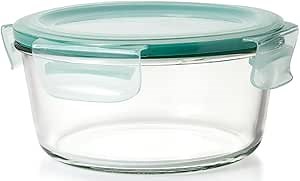 OXO Good Grips 7 Cup Smart Seal Glass Round Airtight Food Storage Container