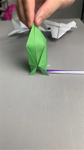 How to make Origami Rocket Launcher, Paper Spacecraft #paper #shorts