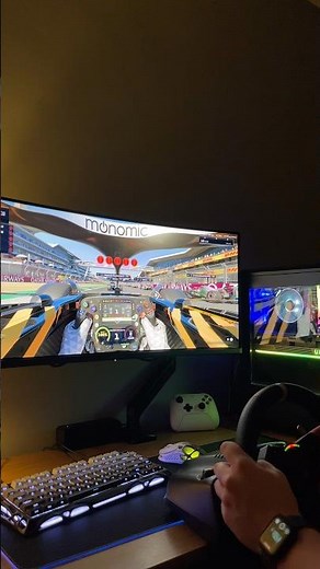 A rainy Monday off on ‪@EASPORTSF1‬ with the Logitech G29 #f1simracing #f1 #simracing #racingsim