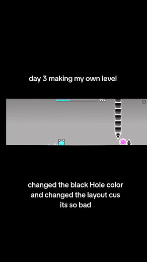 Creating Black Hole Levels in Geometry Dash