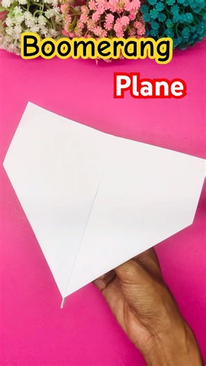 Boomerang Plane | How to Make a BEST Boomerang Paper Plane | Origami Plane #boomerang #airplane