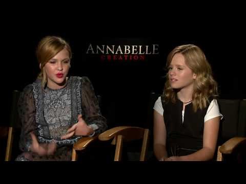 Annabelle: Creation: Talitha Bateman & Lulu Wilson Official Movie Interview | ScreenSlam