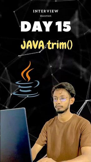How To Use trim() Method in Java | Java String Methods for Beginners #coding #shorts