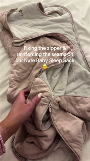 Restoring Your Kyte Baby Sleep Sack: Zipper Fix and Seam Reinforcement