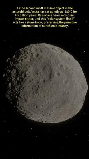 In the silent cosmos, Vesta — the solar system's fossil — has held its secrets for 4.5 billion years
