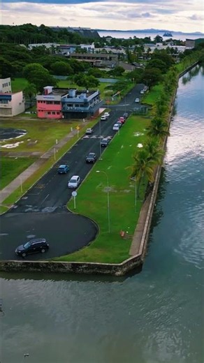 Lautoka, Fiji from the sky is pure organized paradise 🚁🌿 #shorts