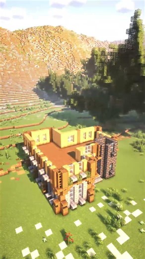 Minecraft Builds but it AUTO BUILDS 🔥 (Hardtekk Edit) #shorts