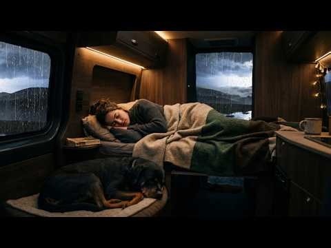 Rainy Van Life Night 🌧️🚐 Deep Sleep Sounds with Cozy Rain Ambience (12 Hours)
