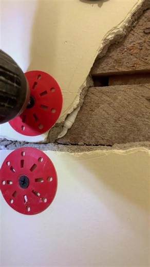 Try this next time you have to repair plaster & lathe cracks! … It’s a lot of work, but still better than the alternative of tearing it all out!