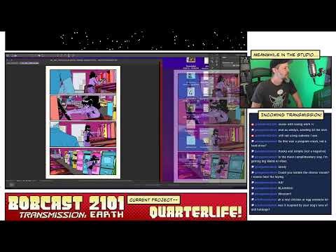 Marvel/DC comic creator continues coloring comics!