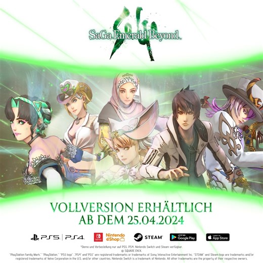 Taucht ein in die einzigartige Welt von SaGa Emerald Beyond! ✨ Ab sofort steht auf Konsolen und PC eine kostenlose Demo zum ausgiebigen Anspielen für euch bereit. Eure Spielstände könnt ihr natürlich ab 25.04. in die Vollversion übernehmen! 🤗 #sagaemeraldbeyond #squareenix #demo #preorder #diva | Square Enix DE
