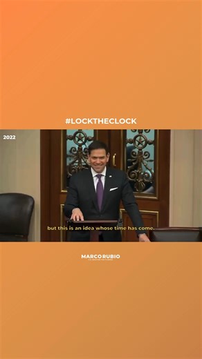 My bill to #LocktheClock is supported across Congress and the United States. As I've been saying for years, we should put a stop to changing time once and for all🕰️ | Senator Marco Rubio