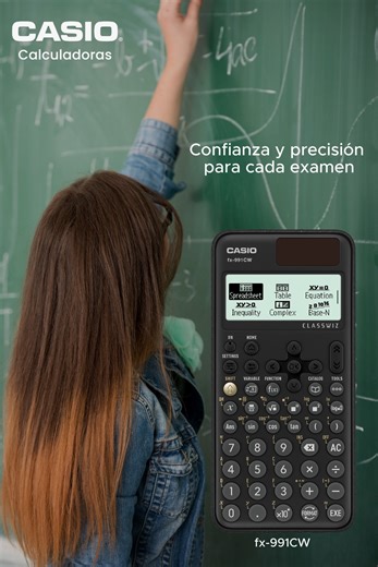 Enfrenta cada desafío matemático con la calculadora científica Casio fx-991CW  Esta herramienta está diseñada para estudiantes que requieren una solución efectiva y abordar problemas complejos sin complicaciones. Recomendada por docentes 六‍ ¿Quieres conocer más? Visita nuestra página web y adquiere la tuya ahora  https://casiomx.online/0uf #CASIO #CalculadorasCASIO #ClassWiz #calculadoracientifica | Casio calculadoras Mx | Facebook