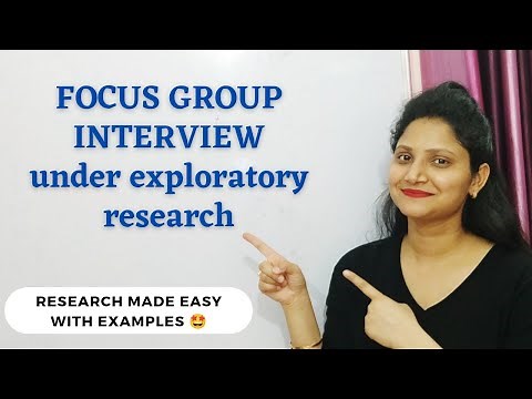 13. What is FOCUS GROUP INTERVIEW METHOD? Tools under Exploratory Research | Research Methodology