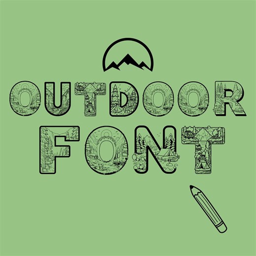Outdoor Alphabet Coloring PNG – Fun Outdoor Letter for Coloring - Etsy