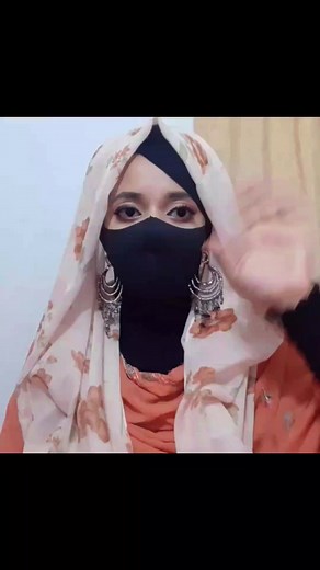 party hijab tutorial with Earrings #hijabfashion #hijab #hijabitiktok #hijabgirl #hijabstyle #yesminlslam #CapCut #