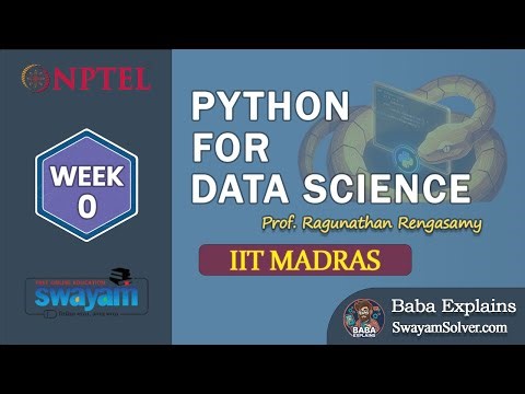 NPTEL Python for Data Science Week 0 Assignment Answers 2026 | Practice Quiz Solution