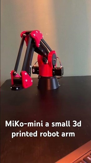 MiKo mini a small 3d printed robot arm #3dprinting #pythonrobotics #engineering #arduino