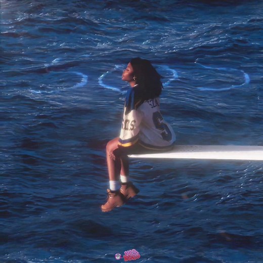 SOS by SZA album animation by me 🌊