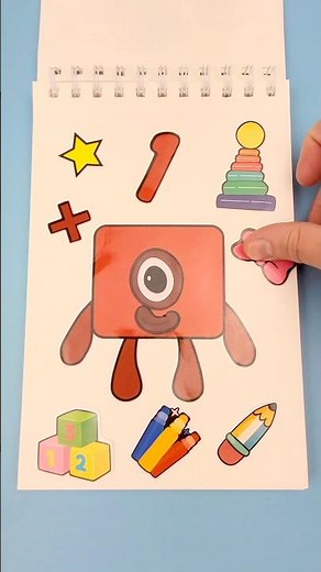 Numberblock 1 DIY Sticker Tutorial - Fun Craft Project #numberblocks #diy #sticker #craft #fun