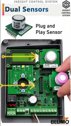 Belimo Gas Monitor Device Explained in 60 Seconds 🔥 | CO & NO2 Monitoring